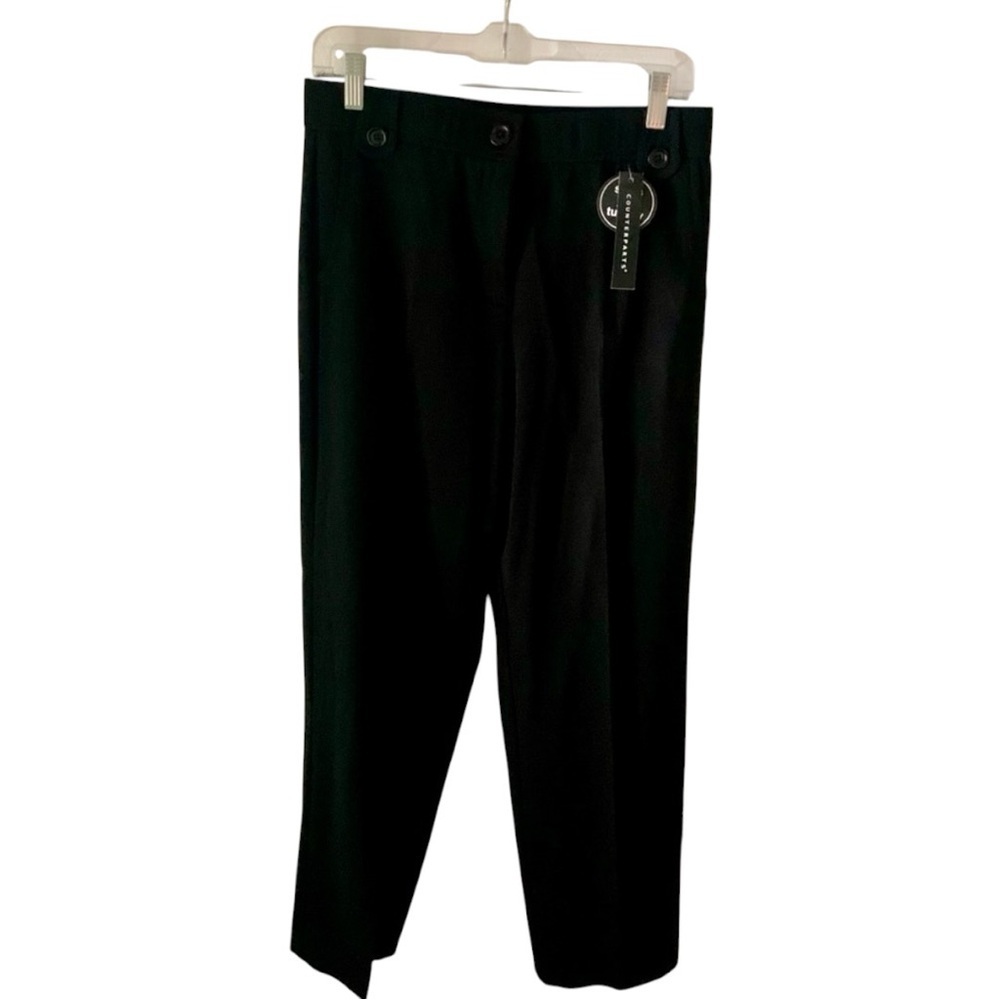 Counterparts Womens Straight Leg Pants Black Size 8P